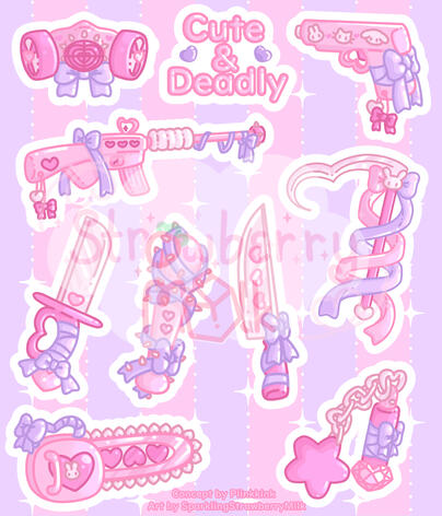 Cute & Deadly Sticker Sheet