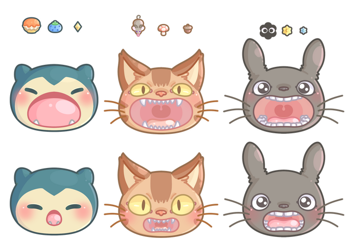 Munchy Resin Shaker Charm Molds